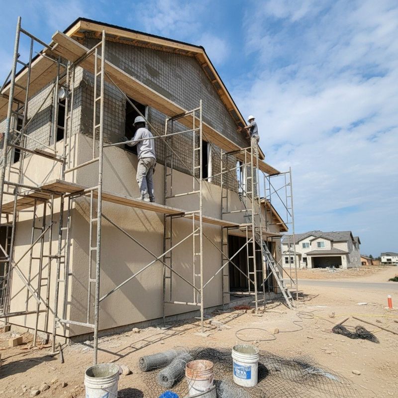 Artificial Stucco Installation detail